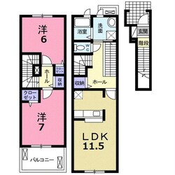 グランソレイユの物件間取画像